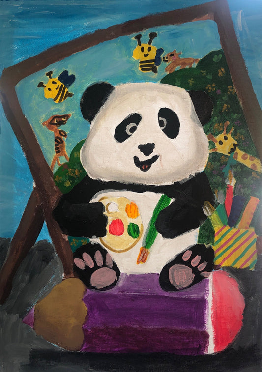 806<Panda painting at Adelaide Zoo>