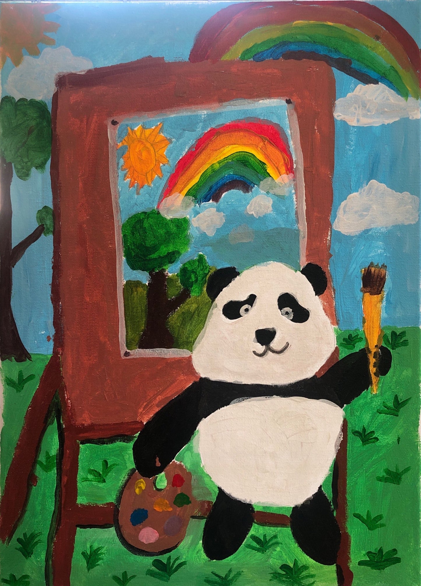 814<The drawing-loving panda>